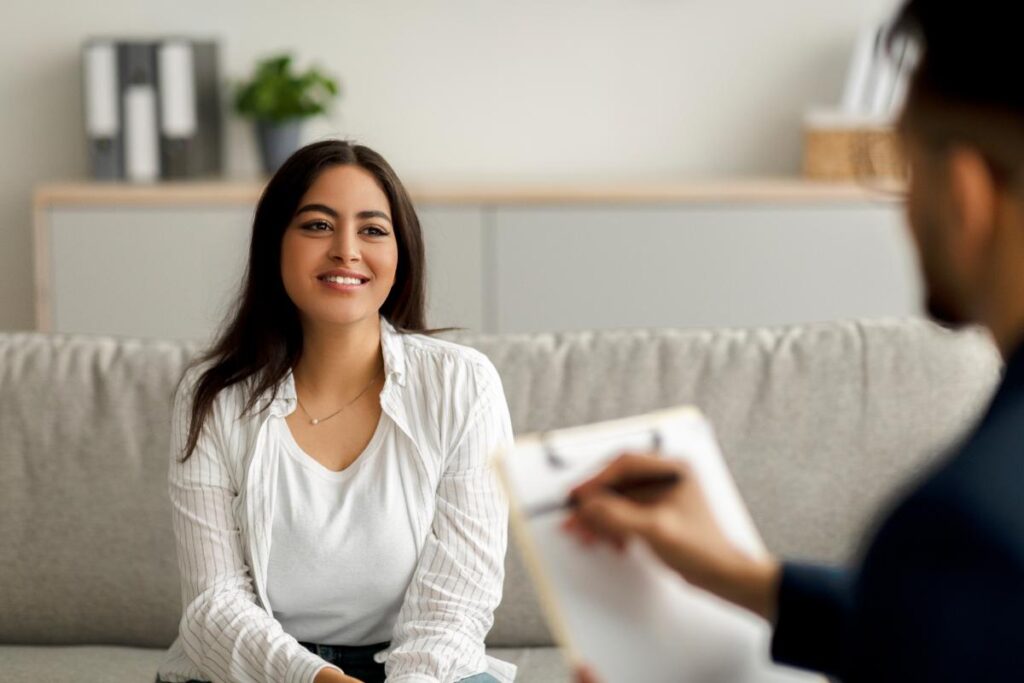 woman in therapy