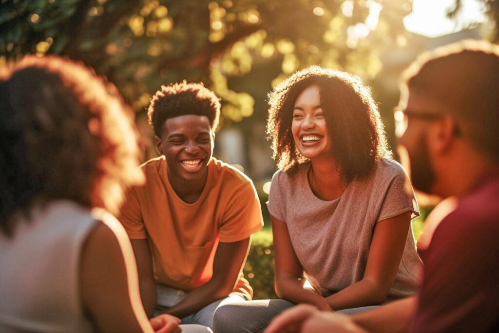 a family bonds after participating in a family therapy program